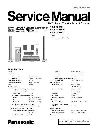 Сервисная инструкция Panasonic SA-HT855E ― Manual-Shop.ru