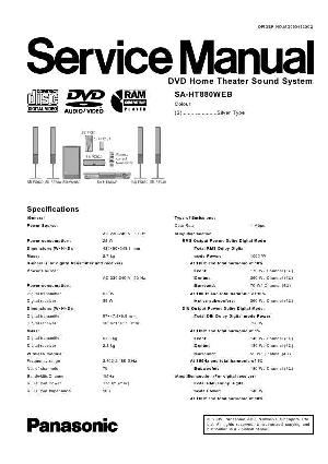 Сервисная инструкция Panasonic SA-HT880WEB ― Manual-Shop.ru