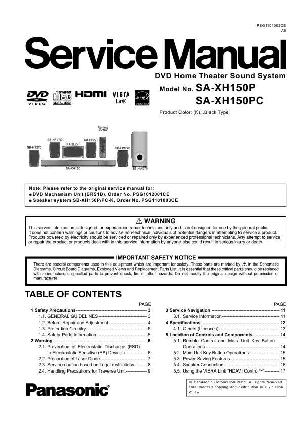 Сервисная инструкция Panasonic SA-HX150P ― Manual-Shop.ru