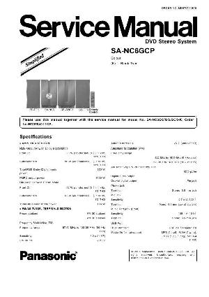 Сервисная инструкция Panasonic SA-NC6GCP ― Manual-Shop.ru