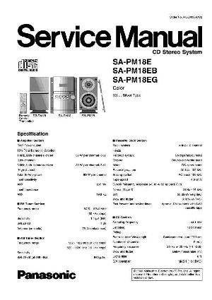 Сервисная инструкция Panasonic SA-PM18E ― Manual-Shop.ru