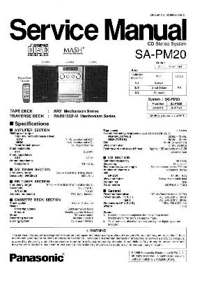 Сервисная инструкция Panasonic SA-PM20E, SA-PM20EB, SA-PM20EG ― Manual-Shop.ru