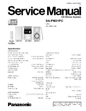 Сервисная инструкция Panasonic SA-PM21PC ― Manual-Shop.ru
