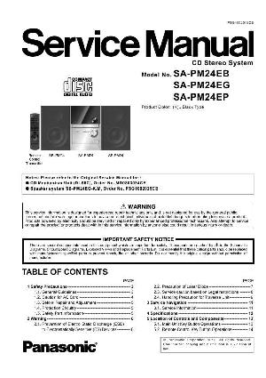 Сервисная инструкция Panasonic SA-PM24 ― Manual-Shop.ru