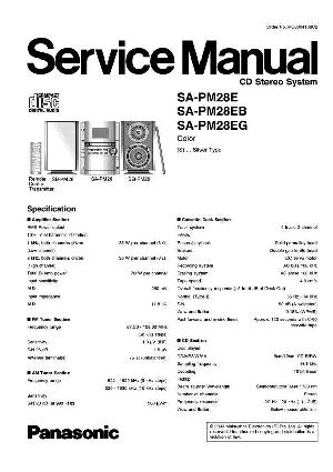 Сервисная инструкция Panasonic SA-PM28E EB EG ― Manual-Shop.ru