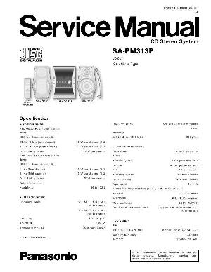 Сервисная инструкция Panasonic SA-PM313P ― Manual-Shop.ru