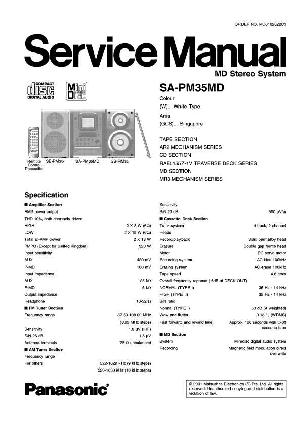 Сервисная инструкция Panasonic SA-PM35MD ― Manual-Shop.ru