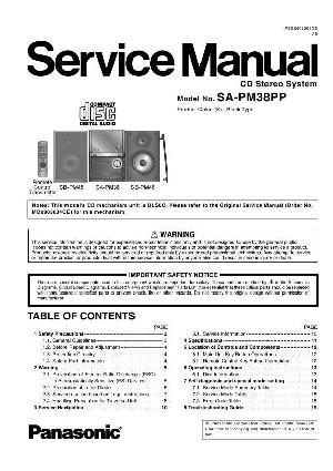 Сервисная инструкция Panasonic SA-PM38PP ― Manual-Shop.ru