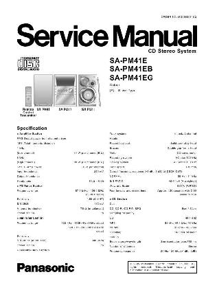 Сервисная инструкция Panasonic SA-PM41E ― Manual-Shop.ru