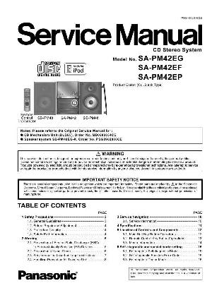 Сервисная инструкция Panasonic SA-PM42 ― Manual-Shop.ru