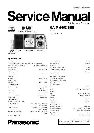 Сервисная инструкция Panasonic SA-PM45DBEB ― Manual-Shop.ru