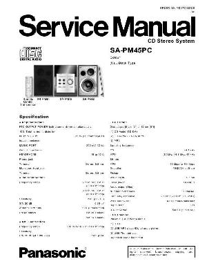 Сервисная инструкция Panasonic SA-PM45PC ― Manual-Shop.ru