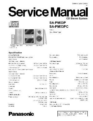 Сервисная инструкция Panasonic SA-PM53P, SA-PM53PC ― Manual-Shop.ru