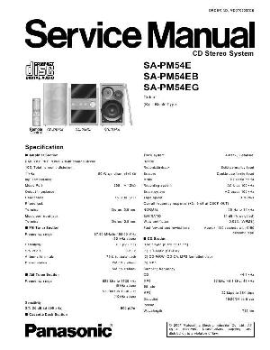 Сервисная инструкция Panasonic SA-PM54E, EB, EG ― Manual-Shop.ru