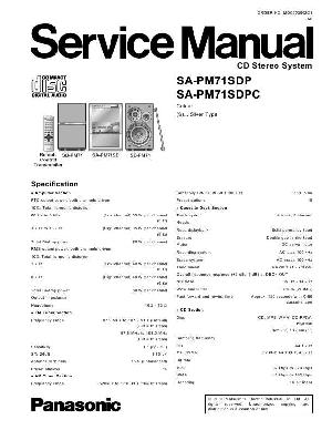Сервисная инструкция Panasonic SA-PM71SD ― Manual-Shop.ru