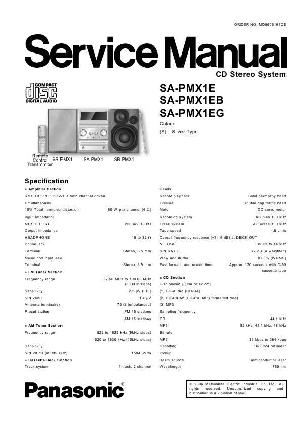 Сервисная инструкция Panasonic SA-PMX1E, EB, EG ― Manual-Shop.ru