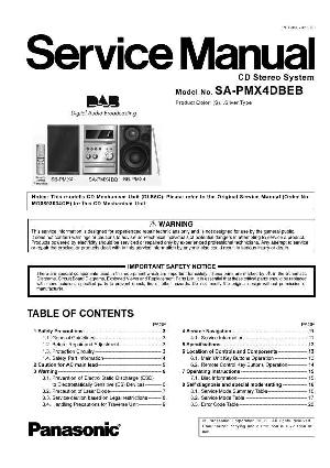 Сервисная инструкция Panasonic SA-PMX4DBEB ― Manual-Shop.ru