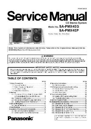 Сервисная инструкция Panasonic SA-PMX4EG, EP ― Manual-Shop.ru