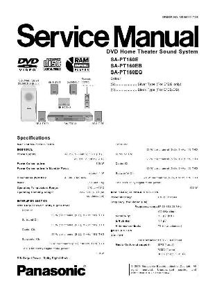Сервисная инструкция Panasonic SA-PT160E ― Manual-Shop.ru