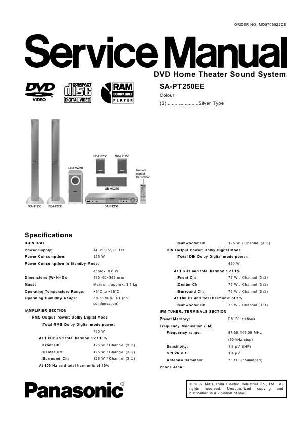 Сервисная инструкция Panasonic SA-PT250EE  ― Manual-Shop.ru