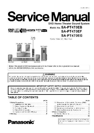 Сервисная инструкция Panasonic SA-PT470EB, EF, EG ― Manual-Shop.ru