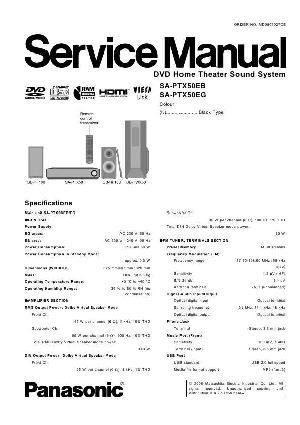 Сервисная инструкция Panasonic SA-PT50EB, EG ― Manual-Shop.ru