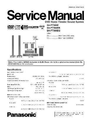 Сервисная инструкция Panasonic SA-PT560E ― Manual-Shop.ru