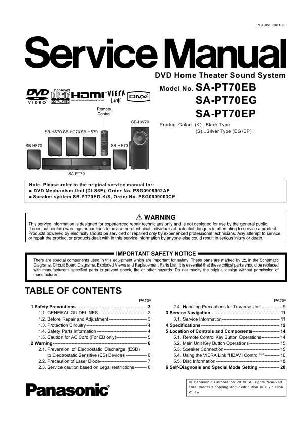 Сервисная инструкция Panasonic SA-PT70EB, EG, EP ― Manual-Shop.ru