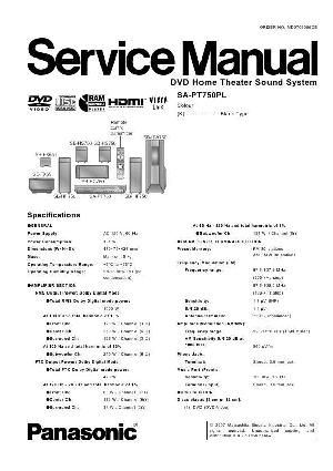 Сервисная инструкция Panasonic SA-PT750PL ― Manual-Shop.ru