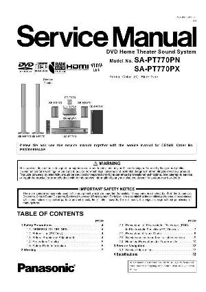 Сервисная инструкция Panasonic SA-PT770PN, SA-PT770PX ― Manual-Shop.ru