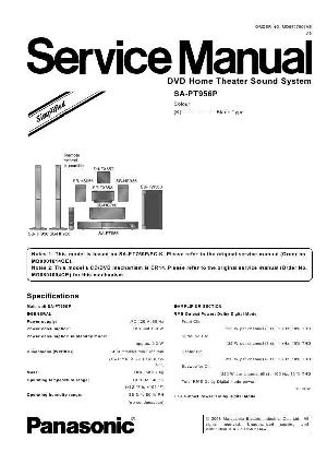 Сервисная инструкция Panasonic SA-PT956P ― Manual-Shop.ru