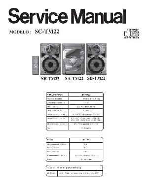 Сервисная инструкция Panasonic SA-TM22 ― Manual-Shop.ru