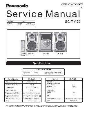 Сервисная инструкция Panasonic SA-TM23 ― Manual-Shop.ru