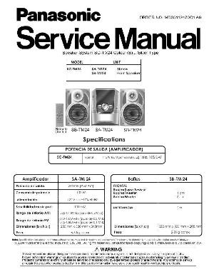 Сервисная инструкция Panasonic SA-TM24 ― Manual-Shop.ru