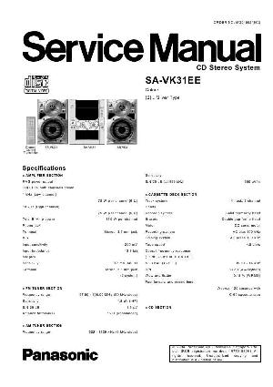 Сервисная инструкция Panasonic SA-VK31EE (SC-VK31EE) ― Manual-Shop.ru