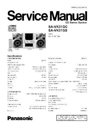 Сервисная инструкция Panasonic SA-VK31GC (SC-VK31GC) ― Manual-Shop.ru
