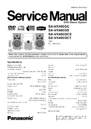 Сервисная инструкция Panasonic SA-VK460 ― Manual-Shop.ru