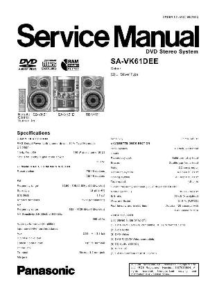 Сервисная инструкция Panasonic SA-VK61DEE (SC-VK61DEE) ― Manual-Shop.ru
