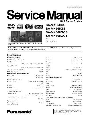 Сервисная инструкция Panasonic SA-VK660GC ― Manual-Shop.ru
