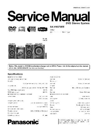 Сервисная инструкция Panasonic SA-VK670EE ― Manual-Shop.ru