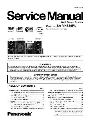 Сервисная инструкция Panasonic SA-VK680PU ― Manual-Shop.ru