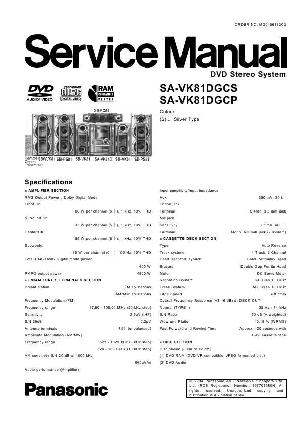 Сервисная инструкция Panasonic SA-VK81DGCS (SC-VK81) ― Manual-Shop.ru