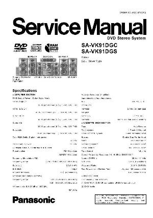 Сервисная инструкция Panasonic SA-VK91DGC (SC-VK91) ― Manual-Shop.ru