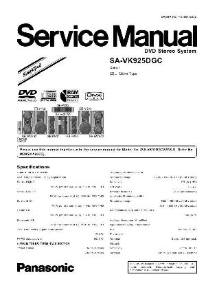 Сервисная инструкция Panasonic SA-VK925DGC ― Manual-Shop.ru