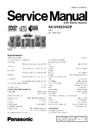 Сервисная инструкция Panasonic SA-VK92DGCP ― Manual-Shop.ru