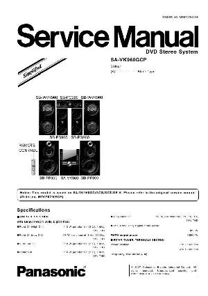 Сервисная инструкция Panasonic SA-VK960GCP ― Manual-Shop.ru