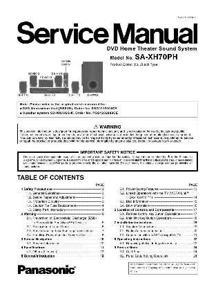 Сервисная инструкция Panasonic SA-XH70PH ― Manual-Shop.ru