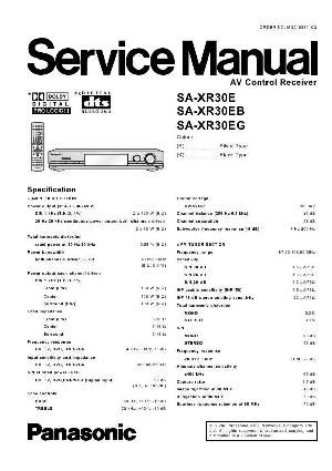 Сервисная инструкция Panasonic SA-XR30E ― Manual-Shop.ru