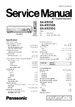 Сервисная инструкция Panasonic SA-XR55E  ― Manual-Shop.ru