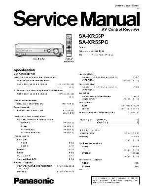 Сервисная инструкция Panasonic SA-XR55P  ― Manual-Shop.ru